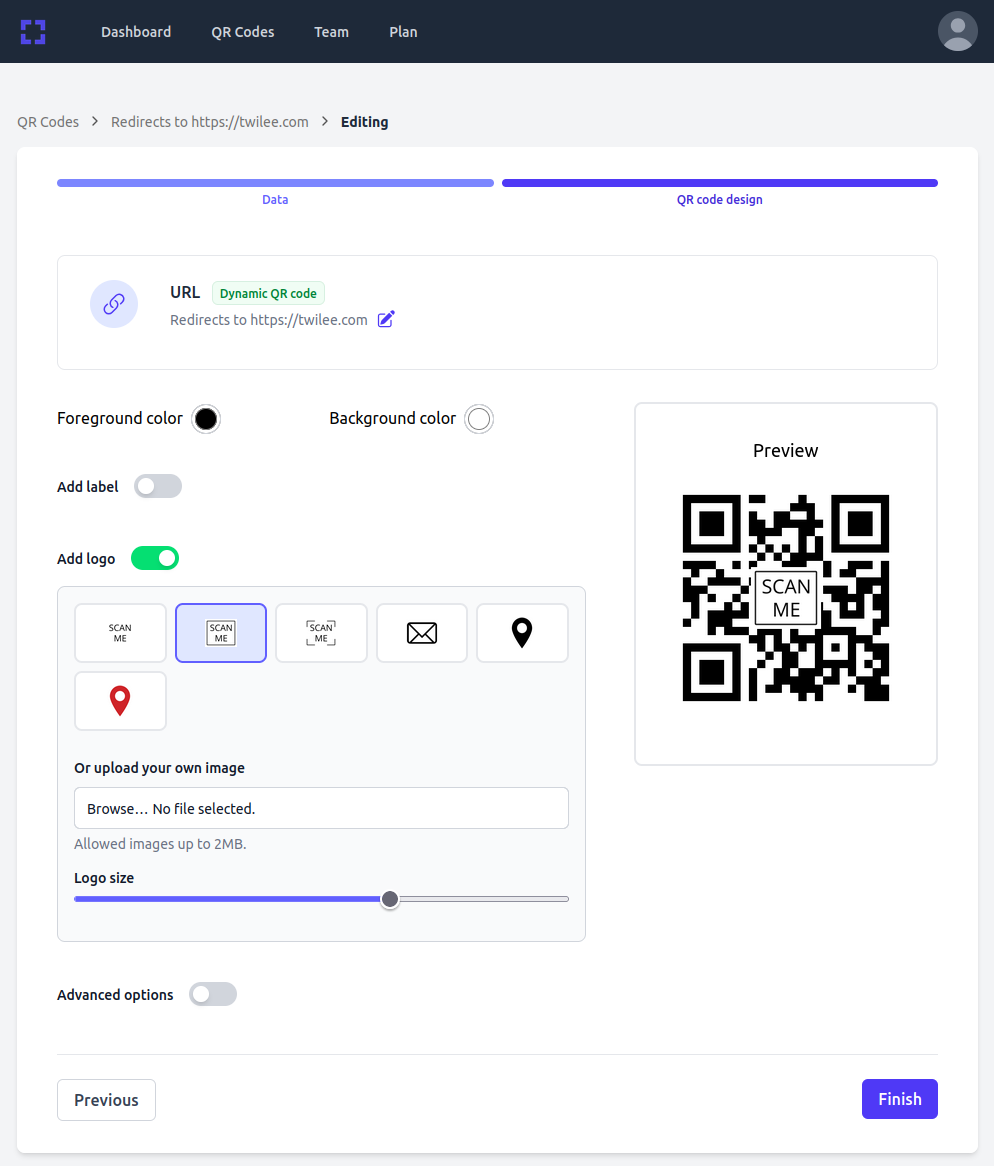 Add a logo Screenshot