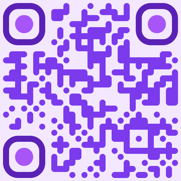 Indigo styled QR code